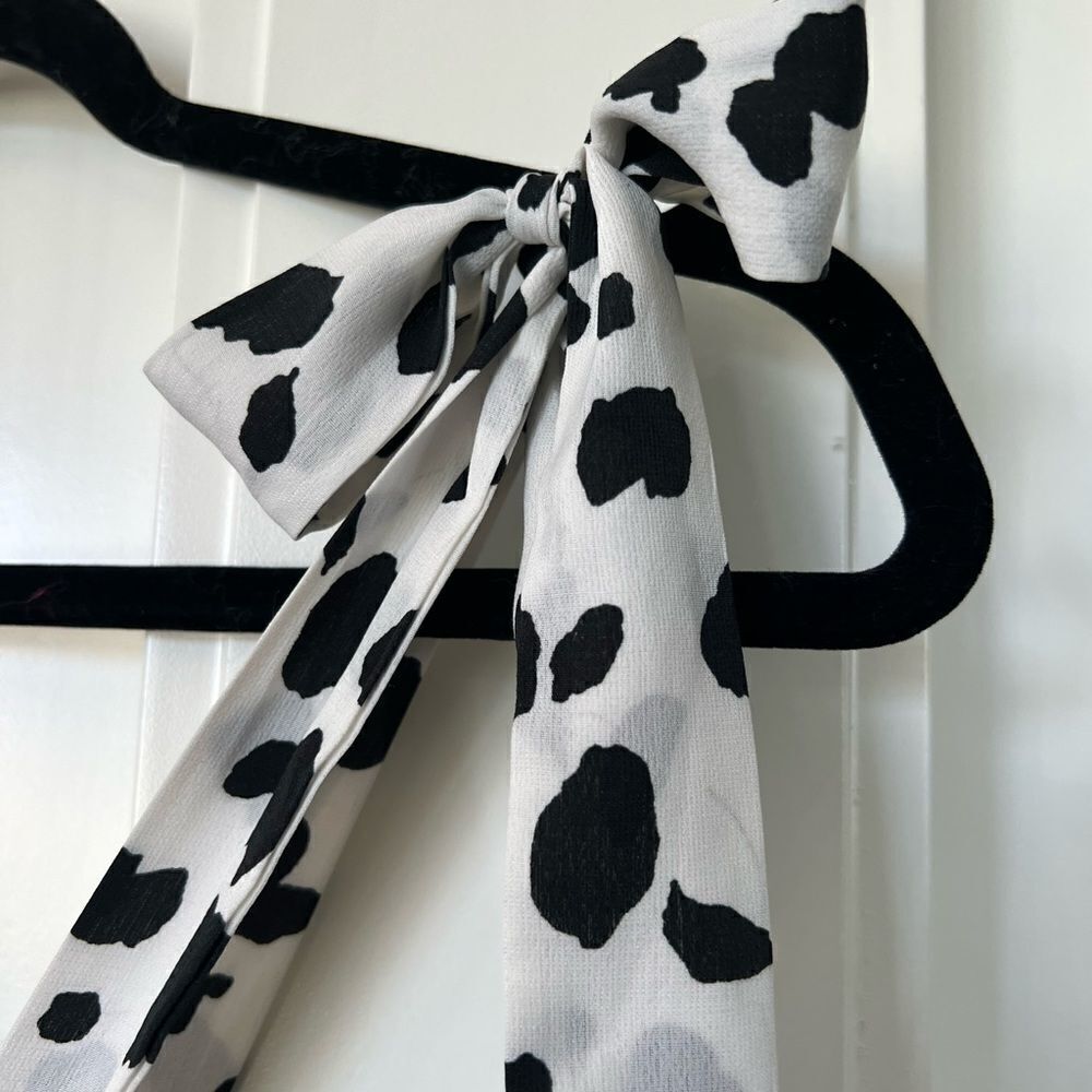 Shein black and white print womens dress size xs summer dress vacation J286 - Picture 4 of 5